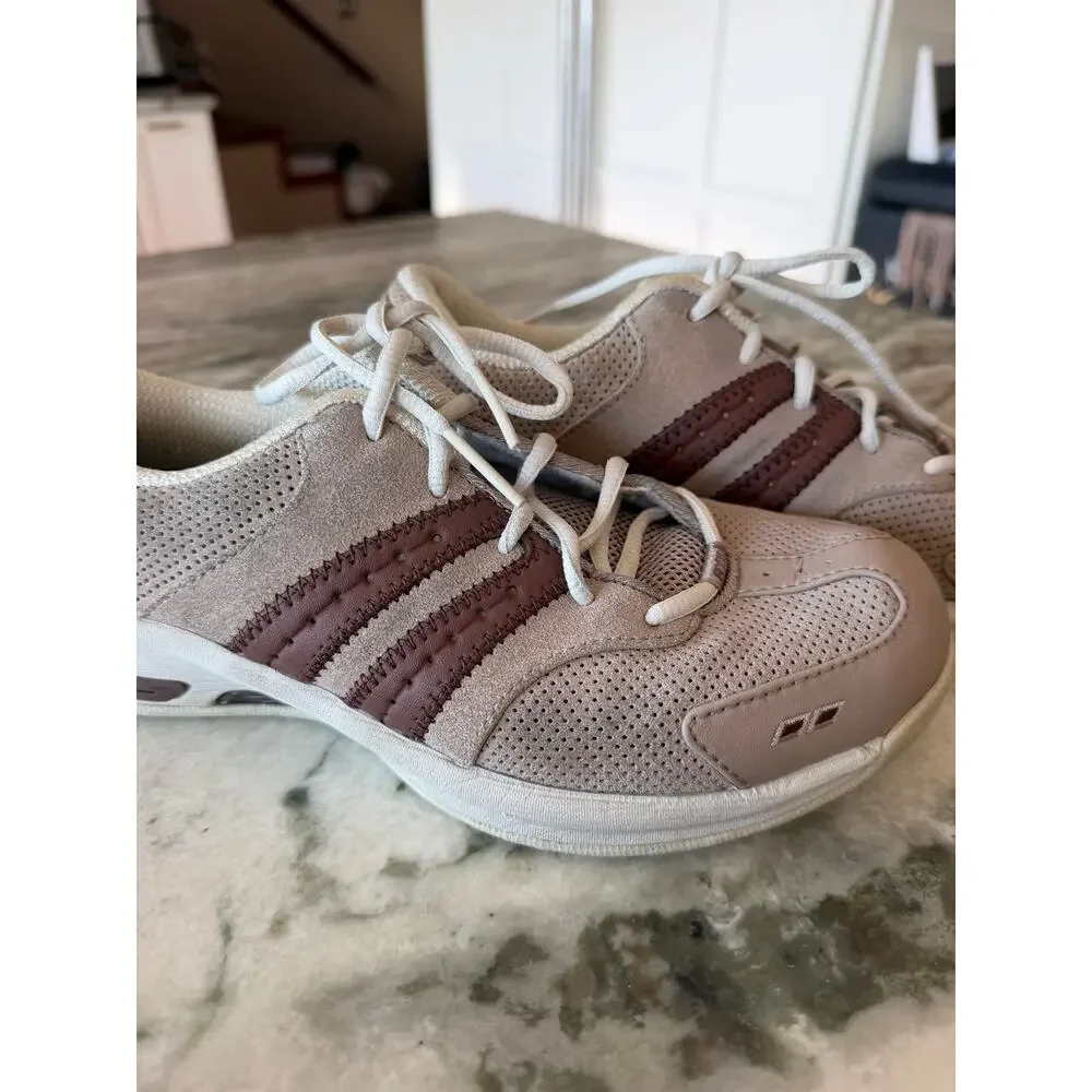 Ryka Ramble Walk Sneakers Womens 7 Beige Brown Walking Shoes Comfort Casual Lace